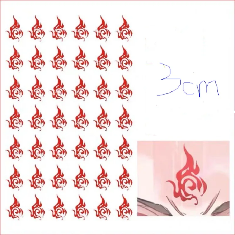 

Tattoo Anime Party Sticker Scum Villain Self Saving System Luo Binghe Sticker Tian Guan Gi Fu Fan DIY Cosplay Prop Nice to Touch