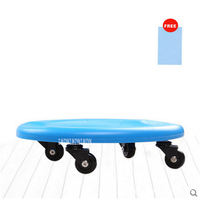 KL-02 Four Wheel Ab Roller PVC Power Roller Ab Coaster Wheel Abdominal Muscle Wheel Indoor Fitness Breaststroke Abdomen Trainer