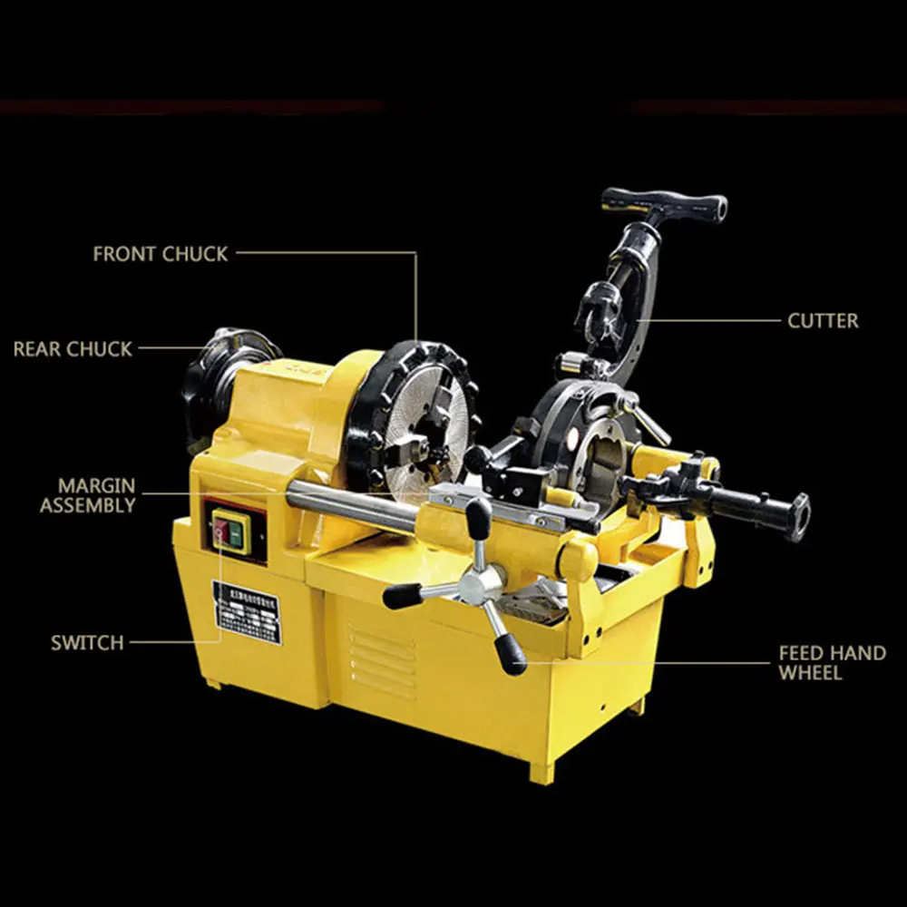 Threading Machine Electric Small 2 Inch Threading Machine 220V Water Pipe Threading Machine 380 Sets Of Buckles