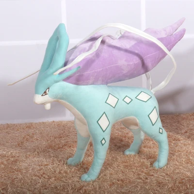 New  Japan Cartoon Pokemon Characters Suicune Plush toy Stuffed Animals doll 42CM Children's Birthday Gifts