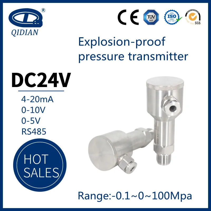 Wasser, Öl, Kraftstoff, Gas, Luftdruck, Drucktransmitter, explosionsgeschützter Drucksensor 4–20 mA, 1–5 V, 0–10 V