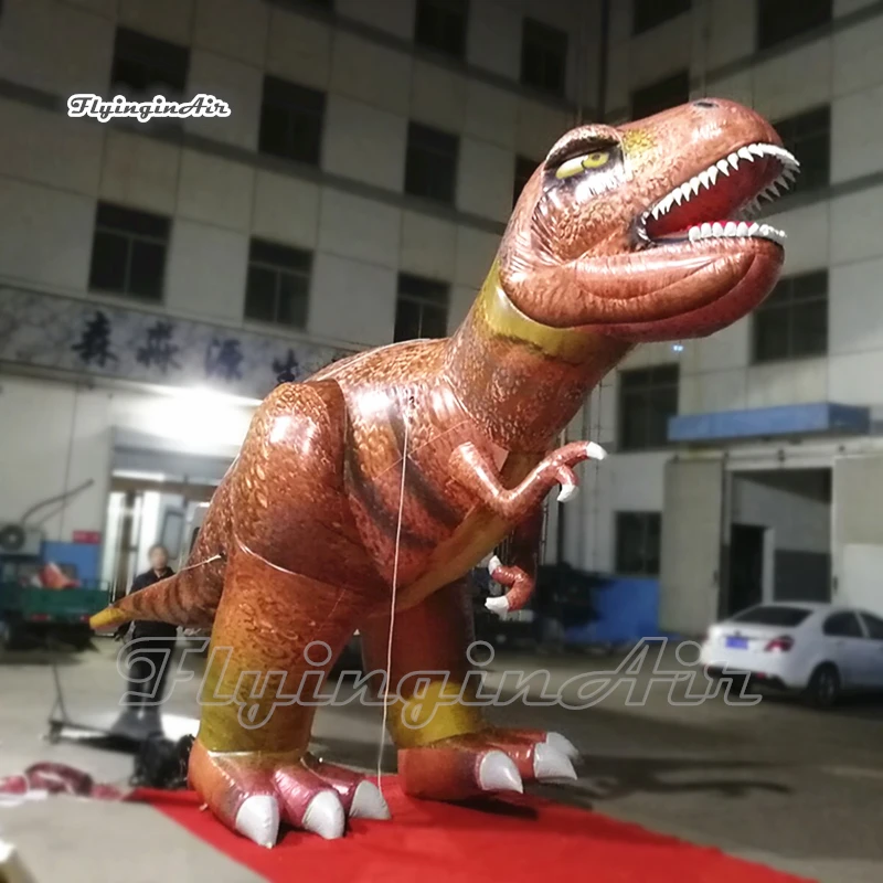 

Customized Giant Inflatable Jurassic Dinosaur Model 5m Blow Up Tyrannosaurus Rex Balloon For Park Decoration