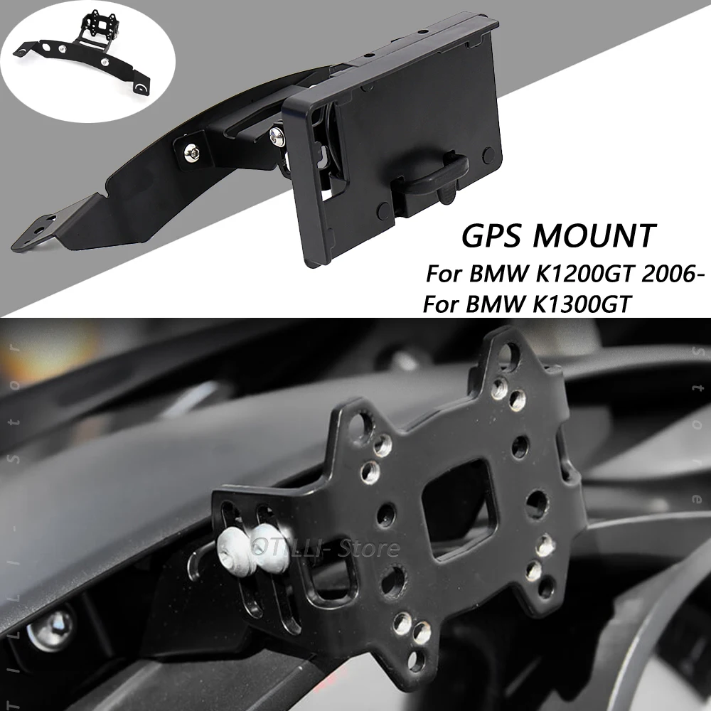 

New K 1200 GT For BMW K1200GT 2006- Motorcycle windshield Stand Holder Phone Mobile Phone GPS Navigation Plate Bracket K1300GT