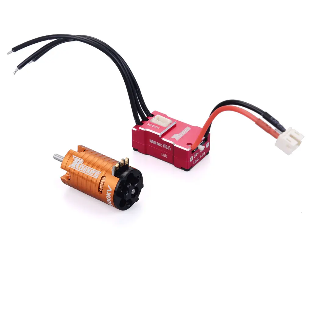 Rocket Mini1410 2500KV 3500KV 5500KV 7500KV 9500KV Borstelloze Motor 18A ESC voor Kyosho Mr03 Pro Atomic GLracing 1/28 1/32 RC Auto