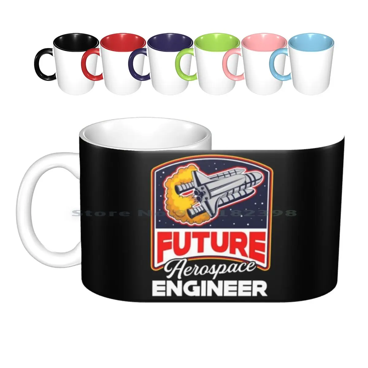 Future Aerospace Engineer Cute Engineering Student Ceramic Mugs Coffee Cups Milk Tea Mug Future Aerospace Engineer Aerospace