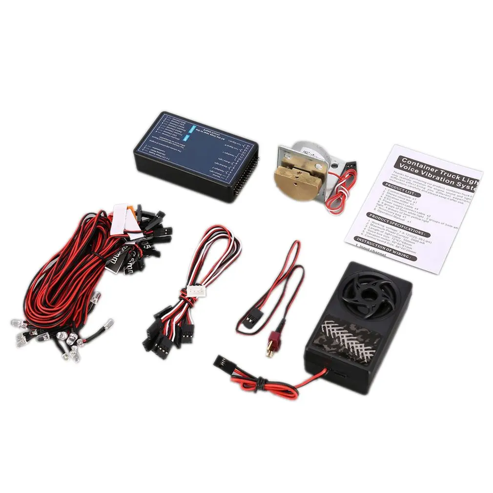 

G.T POWER RC Truck Container Truck Lighting And Voice Vibration System Entry-Level For 1/14 RC Truck RC Car Spare Part