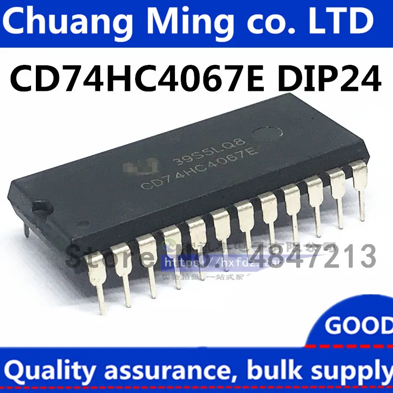 CD74HC4067E cd744067 DIP-24 IC, 10 pièces/lot, livraison gratuite, en stock!