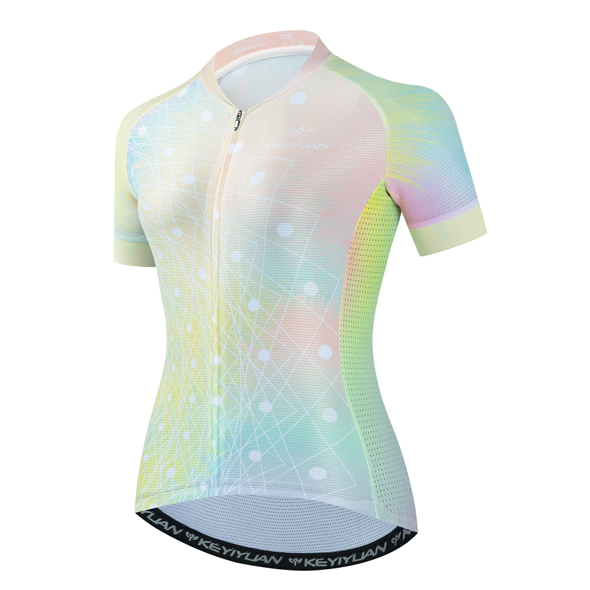 

KEYIYUAN New Women Short Sleeve Cycling Jersey Tops Summer Bike Shirt Road Bicycle Clothing Camisetas Ciclismo Mtb Manga Corta