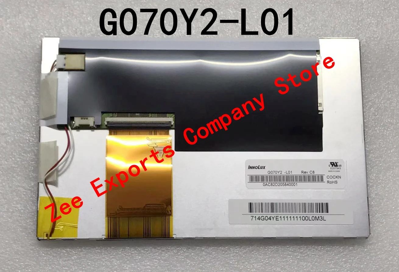 

G070Y2-L01 Original Chi Mei 7 Inch LCD Display Screen Panel Resolution 800x480 G070Y2 L01