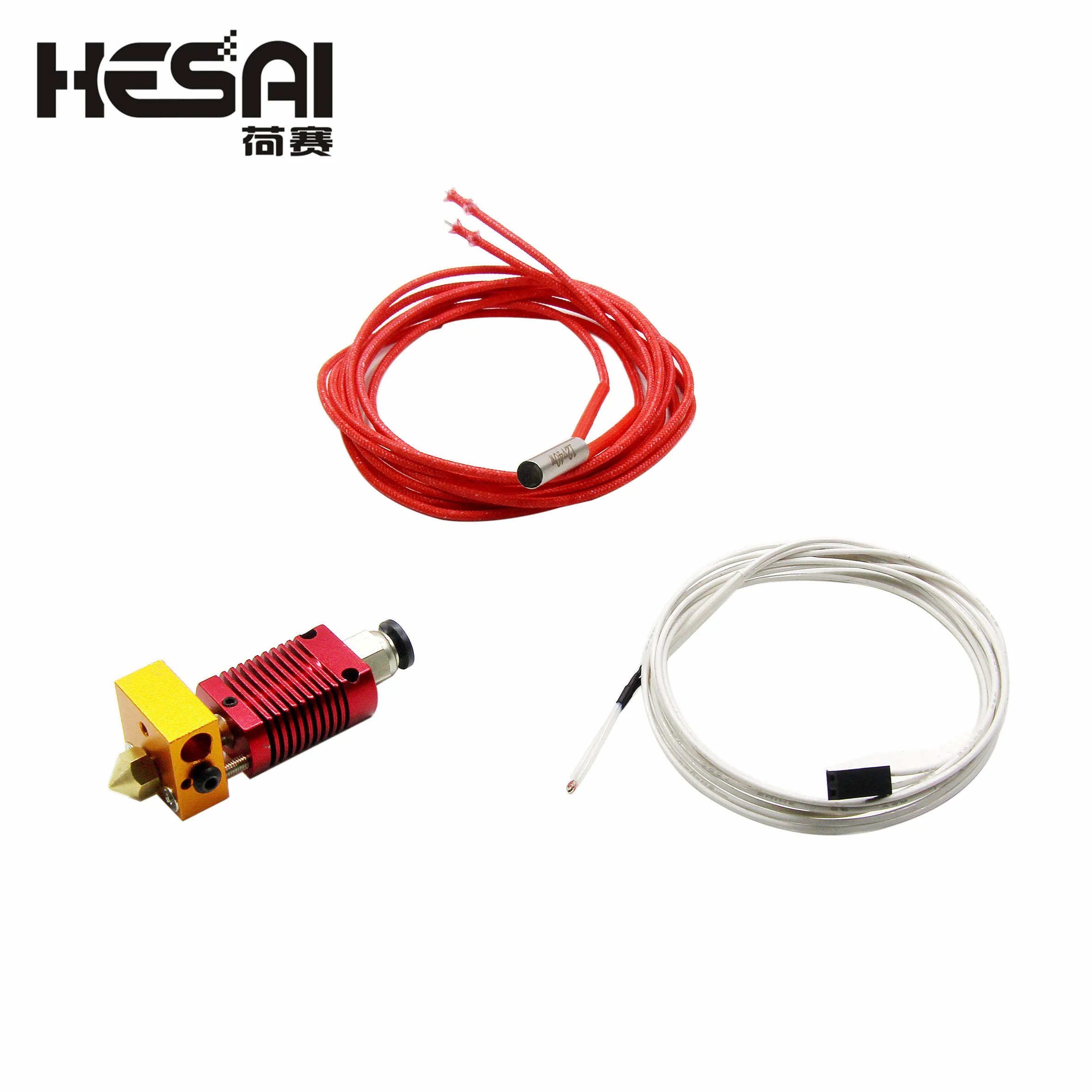 

1 Set CR10 1.75mm12V J-head Hotend kit Aluminum Heat Block with Heater Thermistor for 3D Printer With 0.4mm Nozzle Part