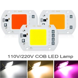 COB HA CONDOTTO LA Lampada di CHIP 220V 110V HA CONDOTTO LA Lampadina 10W 20W 30W 50W IP65 Smart IC FAI DA TE luce di Inondazione Lampada del Riflettore Della Lampadina Luci Esterne di Illuminazione