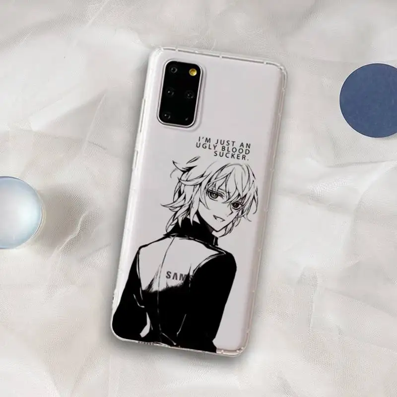 Anime Seraph of the end Mikaela Hyakuya Phone Case For Samsung A 51 30s 71 21s 70 10 31 30 52 12 40 S20 21 plus lite UlTRA