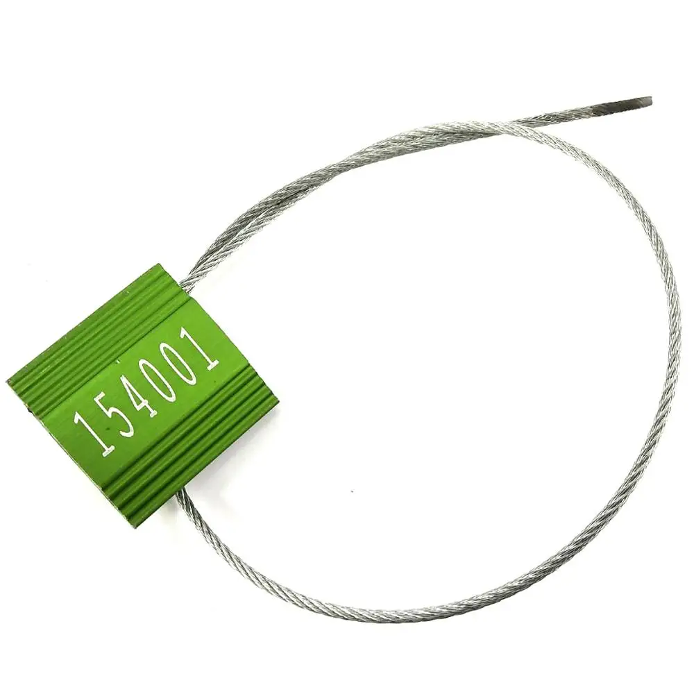 Custom High Security Cable Seals, Tamper Proof Numbered Tags for Container, Truck Locking with Stainless Steel Stamp, 50/100Pcs
