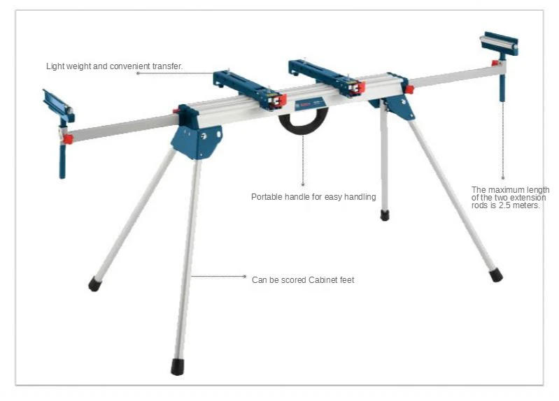 Multifunctional Portable Miter Saw Bracket Folding Aluminum Workbench Bracket Foldable Woodworking Table Movable Bracket