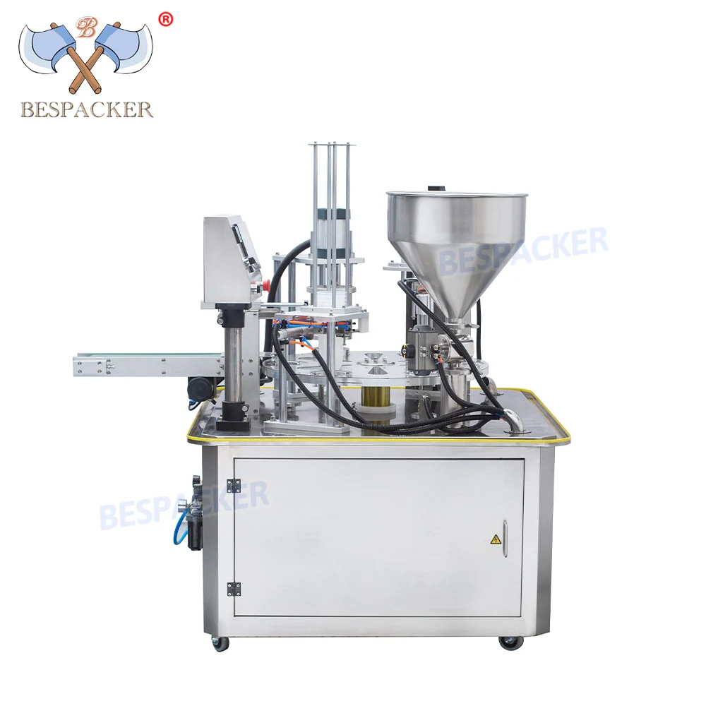 Harga terbaik otomatis minuman Jjuice Elly Yogurt cangkir air mengisi dan mesin penyegel cangkir plastik mesin penyegel