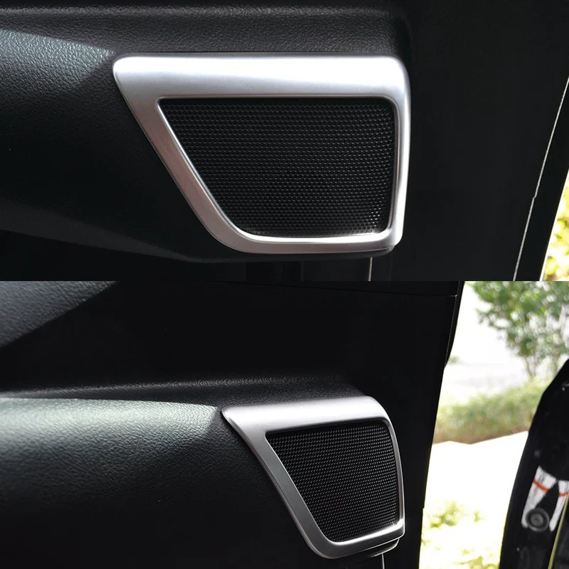 2PCS ABS Door Speaker Ring Molding Garnish Cover Trim Accessories For TOYOTA ALPHARD 30 2015 on