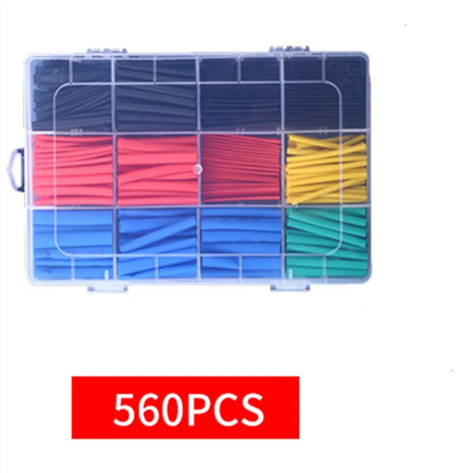 328PCS 164-780pcs Heat Shrink Tube Tubing Insulation Shrinkable Tube Assortment Electronic Polyolefin Wire Cable Sleeve Kit