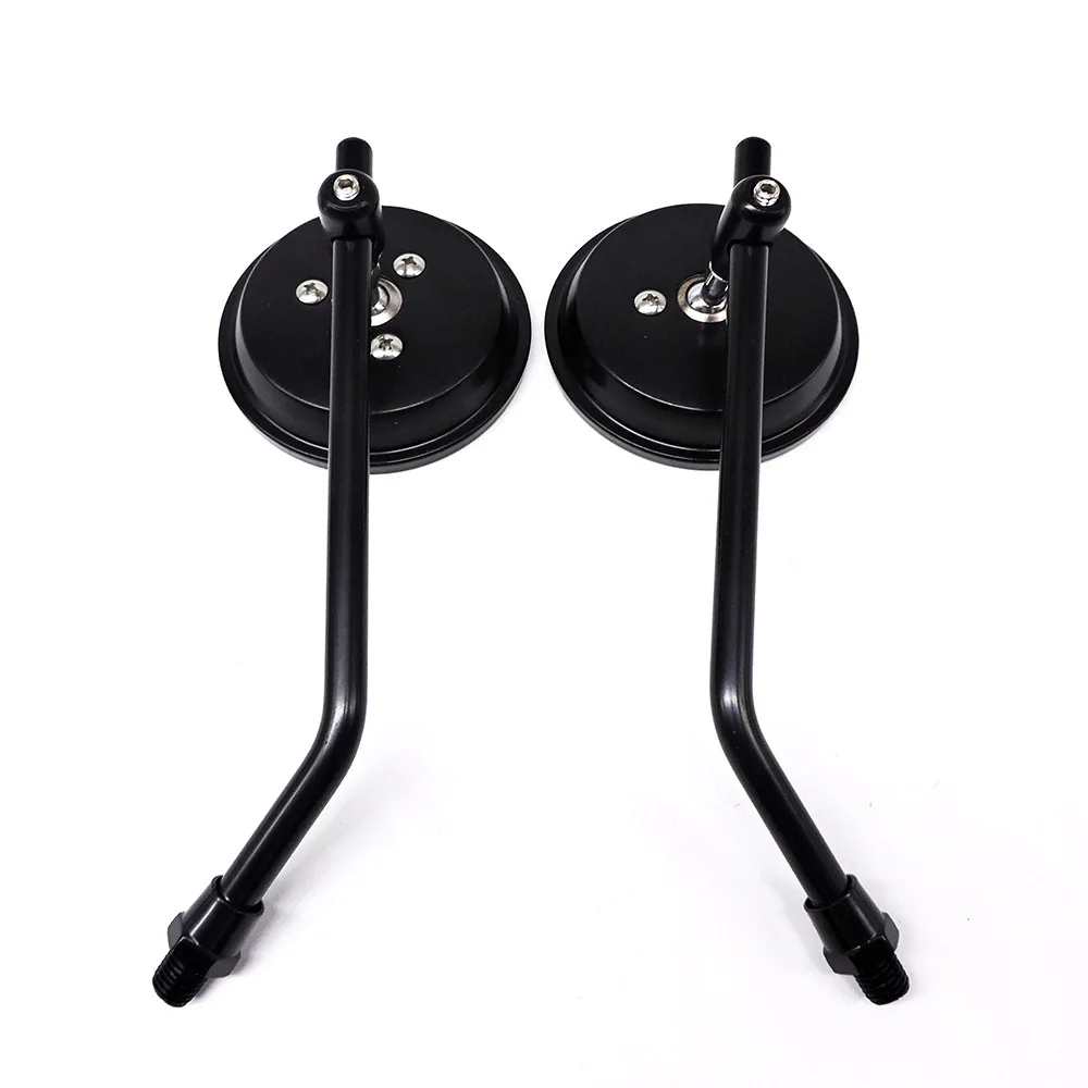 Universal motorcycle mirrors chrome round mirror motorcycle long stem for Harley ktm kawasaki yamaha suzuki Ducati Honda Aprilia