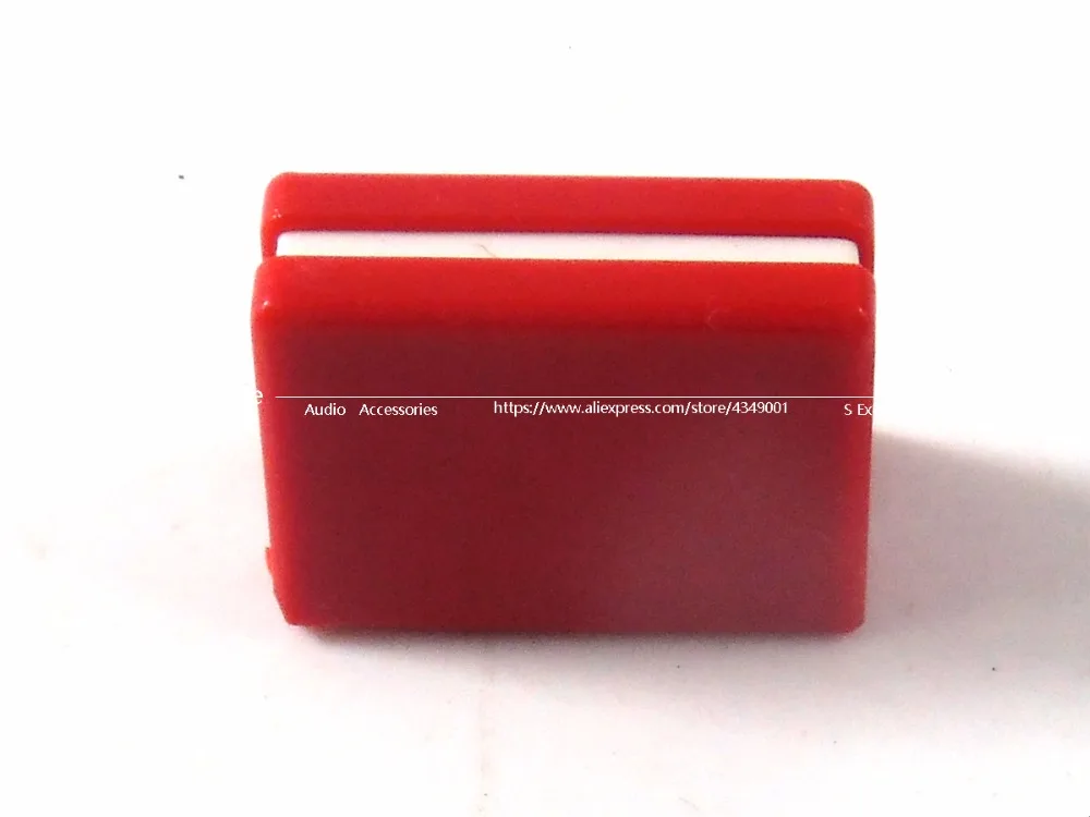 22 قطعة/الوحدة قناة Crossfader الجهد ترويسة غطاء المقبض ل بايونير DJM-250 350 400 600 700 800 خلاط اللون الأحمر