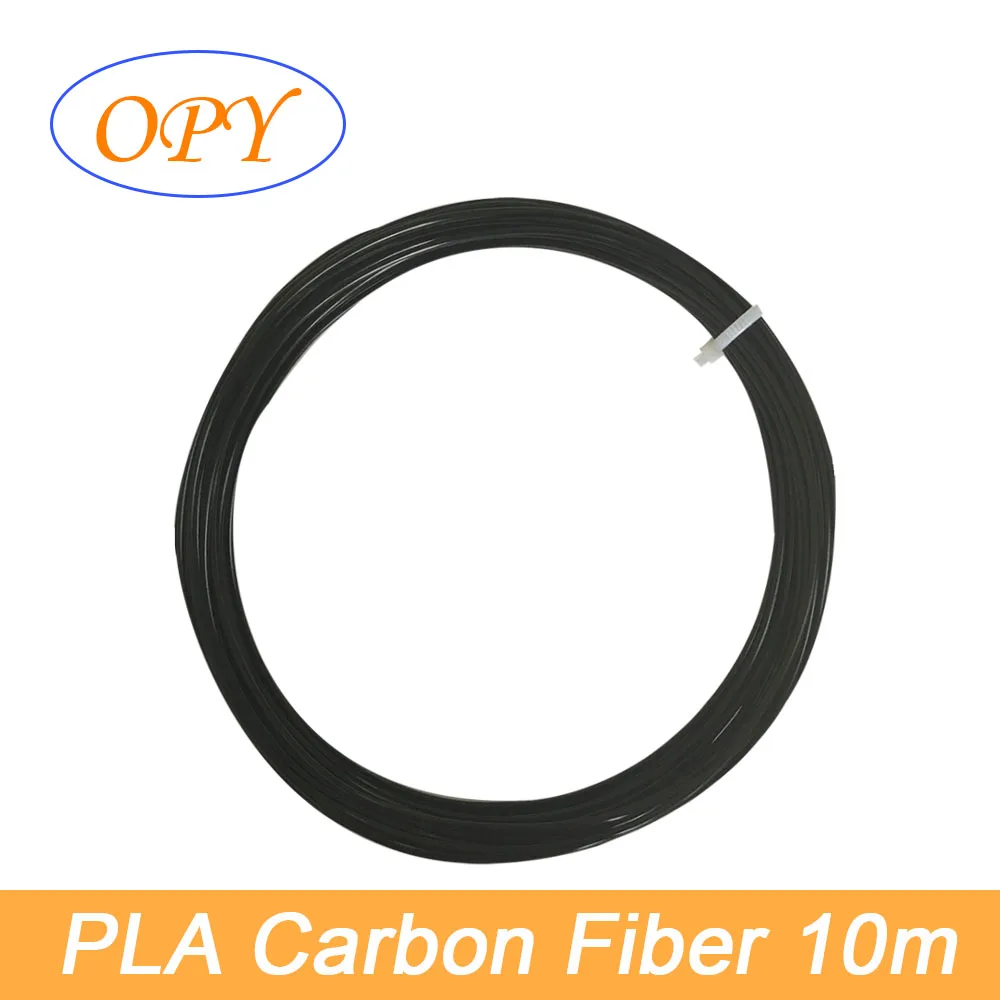 OPY Carbon Fiber Filament 3d Printer Thread 1.75Mm Plastic 1kg 100g 10m Black