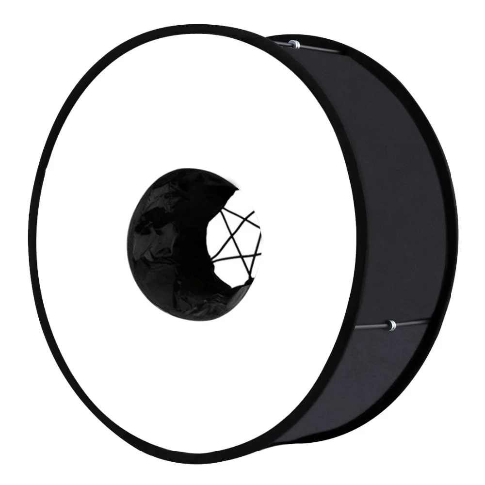 45cm Ring Softbox Speedlight Round Style Flashlight Shoot Softbox Foldable Soft Flash Light Diffuser