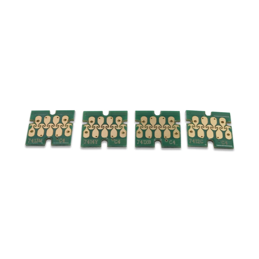Imagem -04 - Conjunto 10 T741x T7411 T7412 T7413 T7414 Chip de Tinta para Epson Surecolor F6000 F7000 F6200 F7200 F6270 F7270 F7100 F9200 F9300 F9370