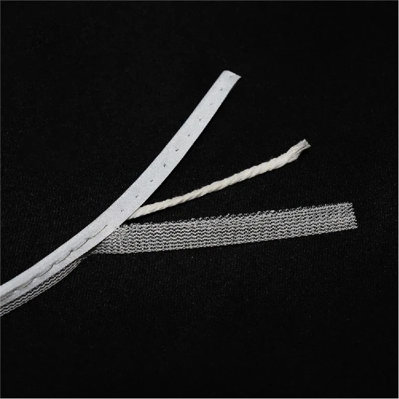 Colorful Reflective Piping Strip Fabric Edge Lace Night Safety Warning DIY Hand Sweeing Reflective Garment Trimming Ribbon 9mm