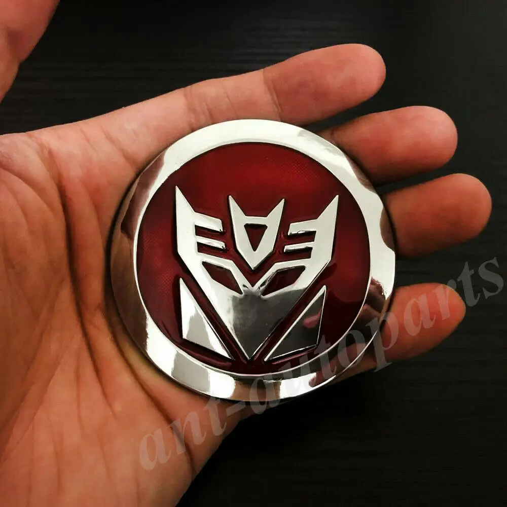 3D Metal Chrome Transformers Autobot Deception Auto Badge Emblem Decal Sticker