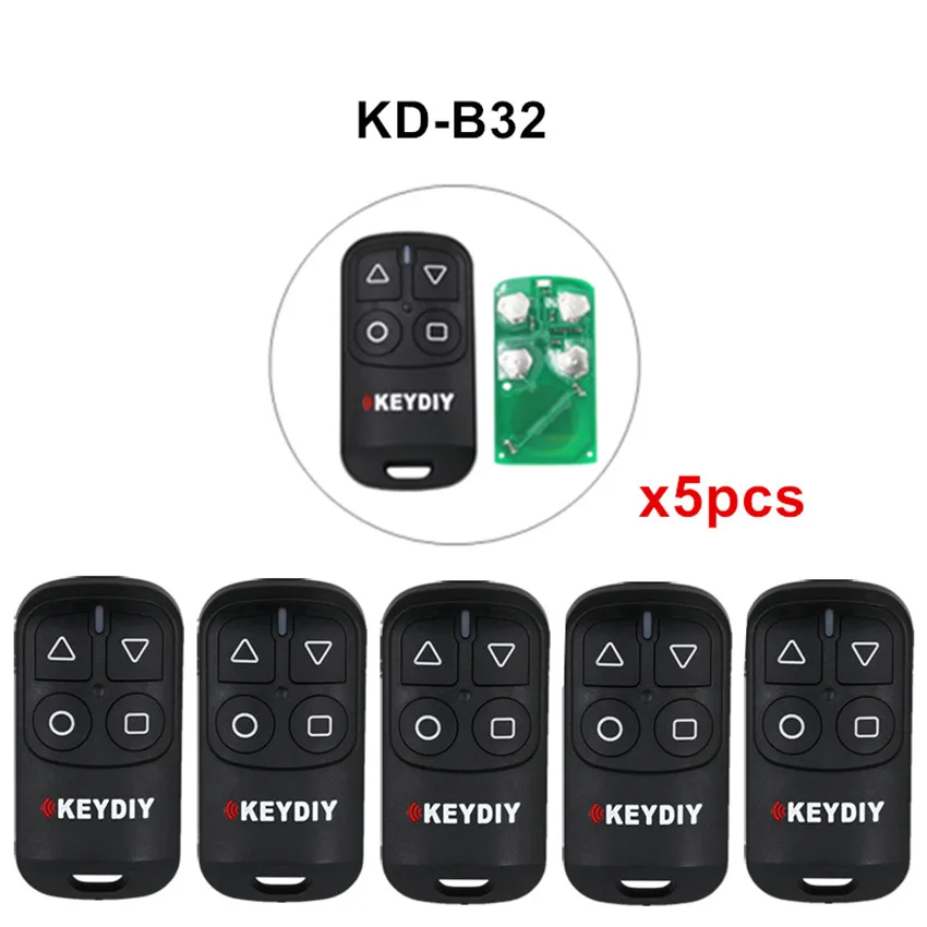 5 sztuk/partia KEYDIY KD B31 B32 4 przyciski ogólny pilot do drzwi garażowych dla KD900 URG200 KD-X2/KD MINI KD200 MINI pilot zdalnego sterowania