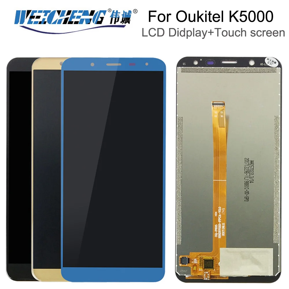 

For 5.7" inch Oukitel K5000 LCD Display+Touch Screen LCD Digitizer Glass Panel Replacement+Free Tools for oukitel k 5000 lcd