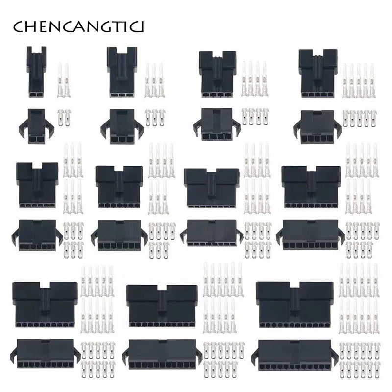 1 Set 2/3/4/5/6/7/8/9/10/11/12 Pin SM 2.54 Pitch Male Female Connectors Housing Car LED Power Cord Plug SM-2P SM-2R JST SM2.54