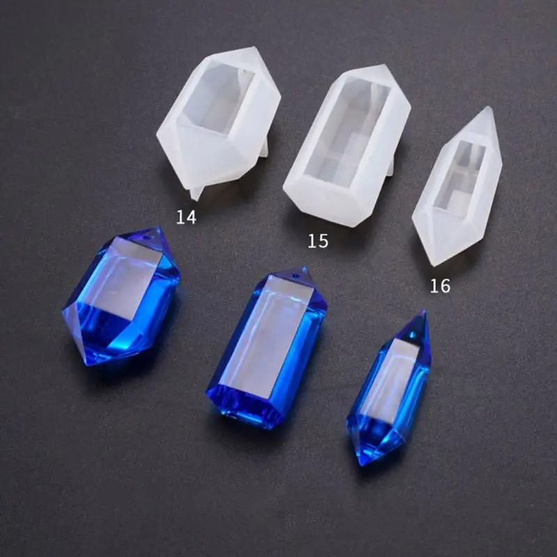 2019 cristal suave UV molde de epoxi DIY colgante molde herramientas de joyería colgante decoración moldes de silicona para la fabricación de joyas de resina