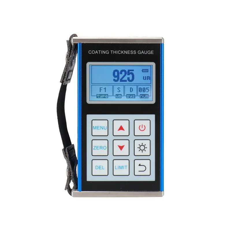 0-1250μm Digital Dry Film Car Paint Coating Thickness Gauge FE/NFE Car Paint Electroplate Metal Coating Thickness Tester Meter