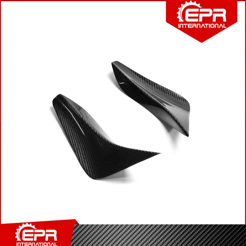 For Nissan R35 GTR OEM Carbon Fiber Front Bumper Canard Trim (OEM Bumper Only) Glossy Carbon Front Splitter For R35 GT-R Racing