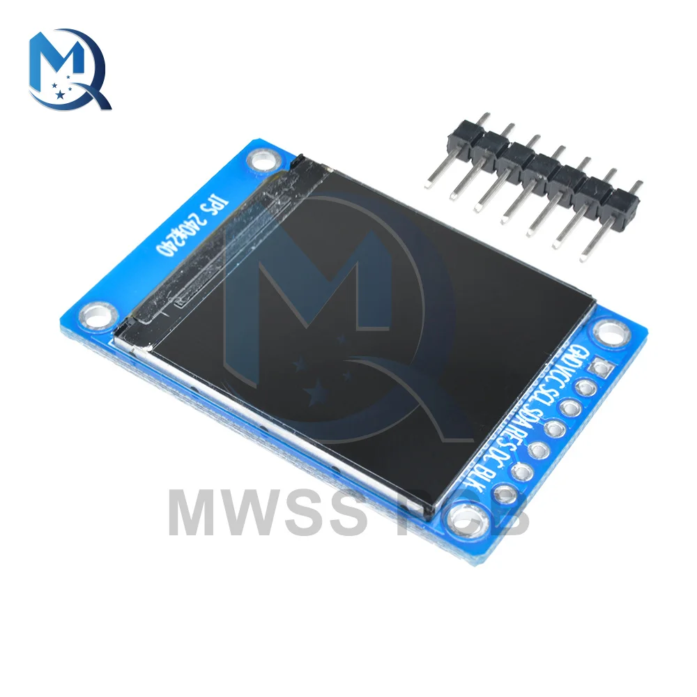 1.3 Inch 240 x 240 IPS TFT LCD Screen ST7789 Voltage 3.3V SPI Interface Full Color Display Module Board Replace OLED Power