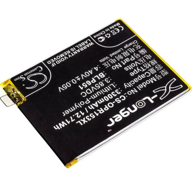 Batterie 3300mah pour OPPO PAAM00 PAAT00 R15 DME 4G + R15, miroir de rêve R15, édition BLP651
