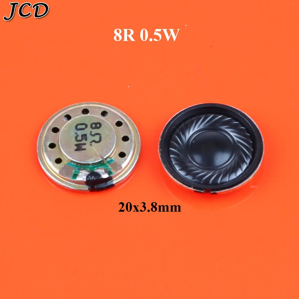 JCD 8R 0.5W 8Ohm Horn Round Speaker Loud Speaker Buzzer Ringer diameter  20mm 23mm 26mm 30mm 32mm 40mm 50mm Small Loudspeaker