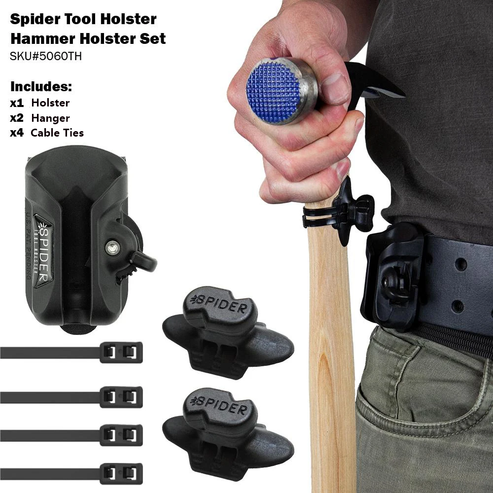 Spider Tool Holster- Hammer holster Set for Hammer, Wrench ect.