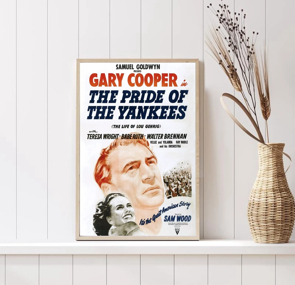 The Pride of the Yankees Poster Home Decoration Wall Painting (No Frame)