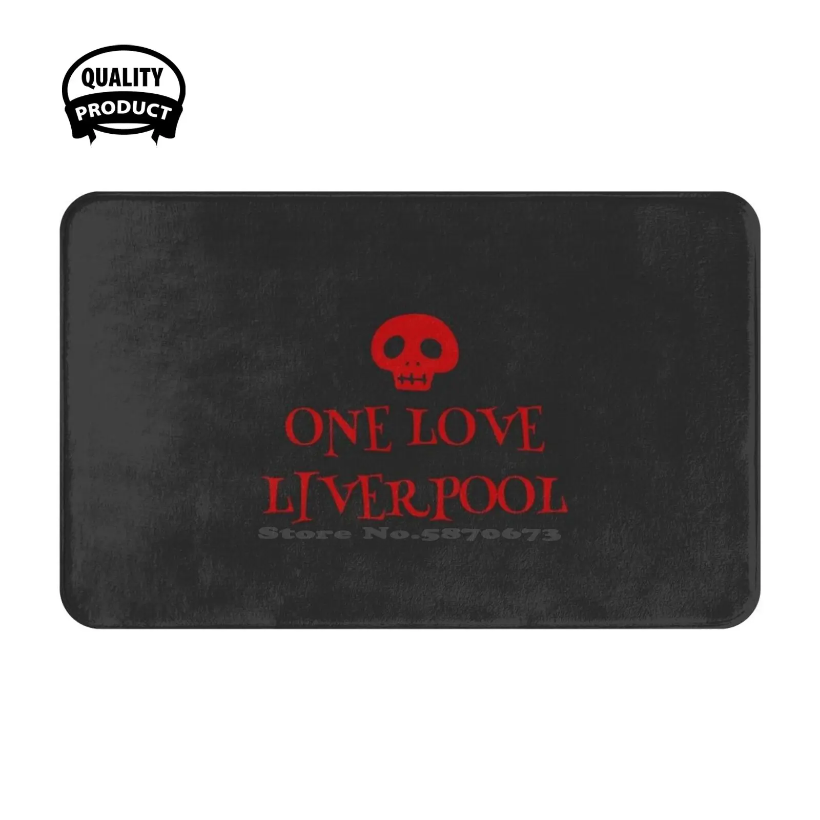 Halloween One Love For Football Soccer Fans Soft Cushion Home Carpet Door Mat Car Rug Halloween Fc Klopp Premier League Anfield