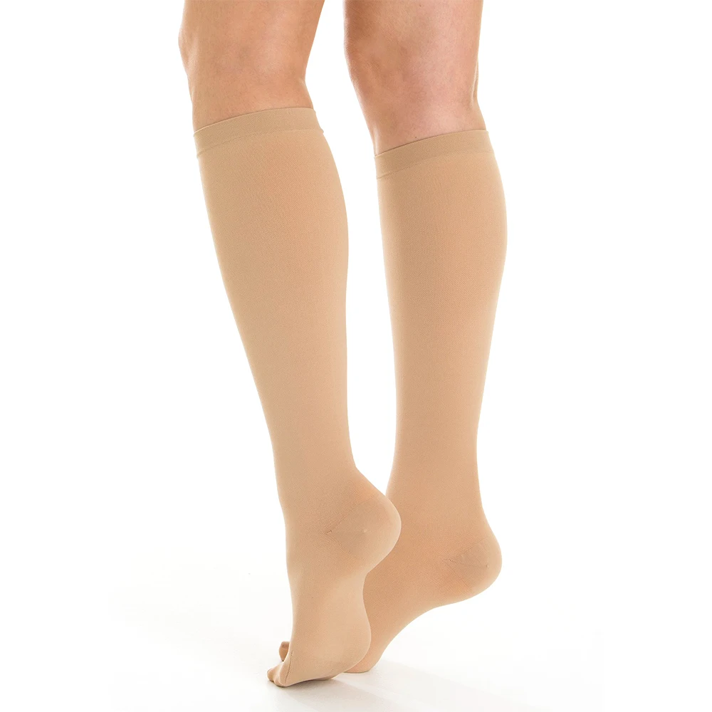 Opaque Compression Stockings,Firm Support 20-30 mmHg Gradient Socks, Best for Treatment Swelling,Varicose Veins,Edema, Pregnancy