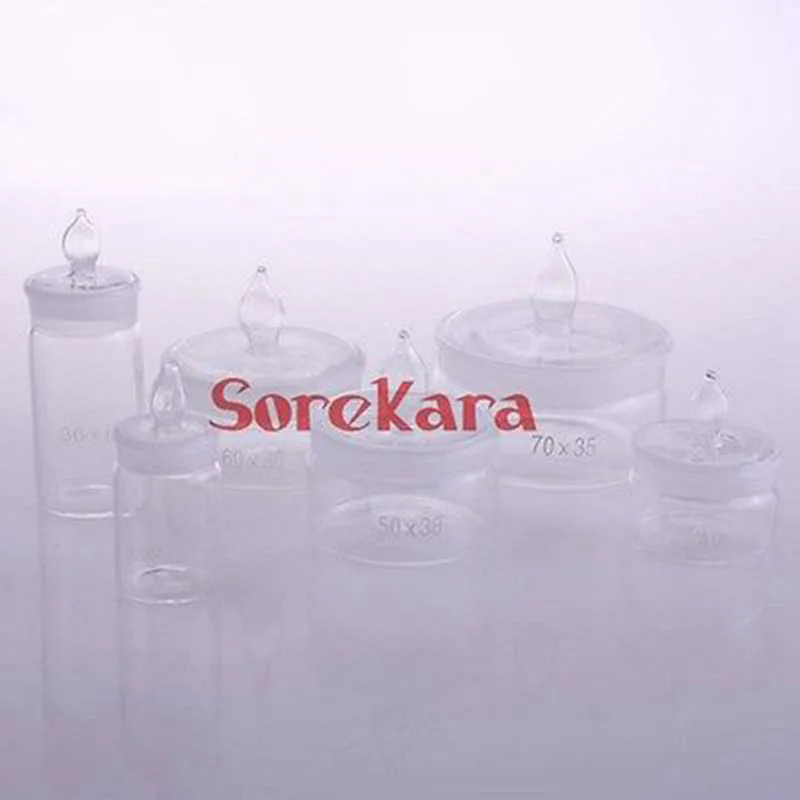 25x40mm Glass Weighing Bottle In Low Form Glass Weighing Specific Gravity Bottle