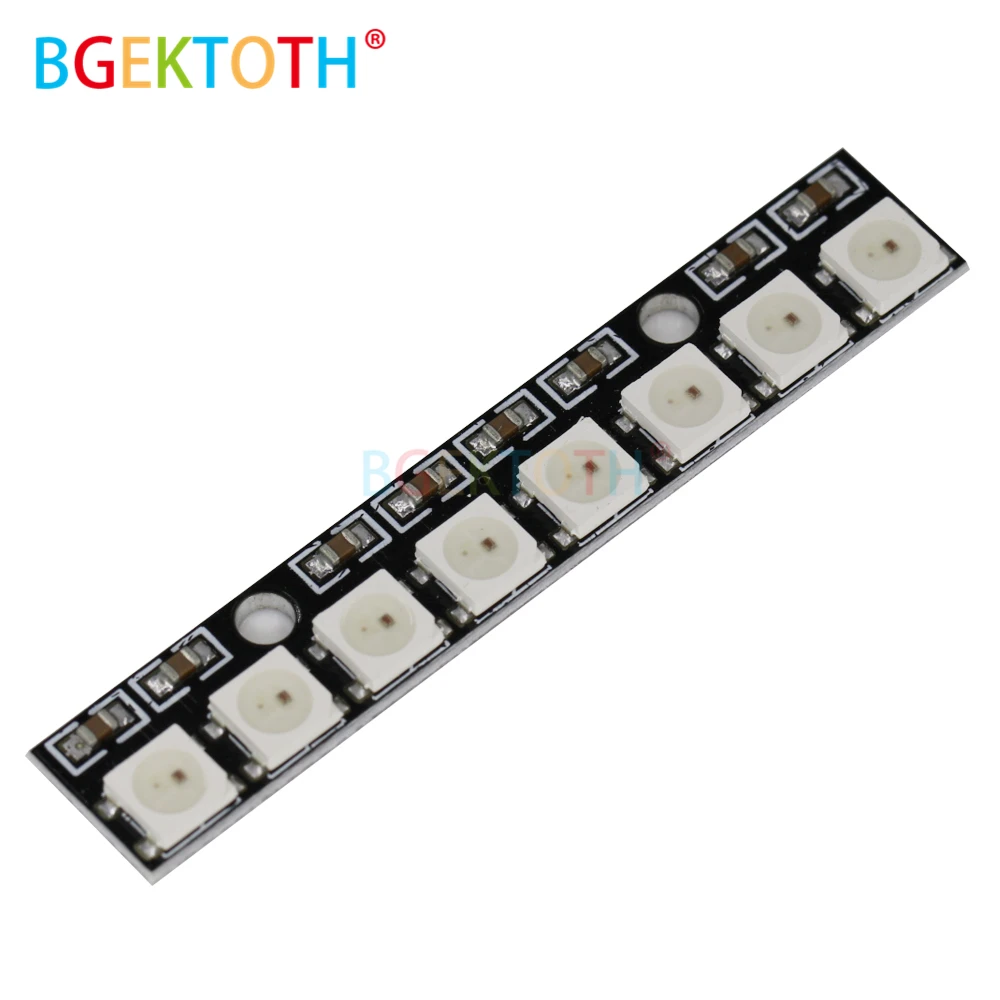 8 channel WS2812 5050 RGB LED lights development board