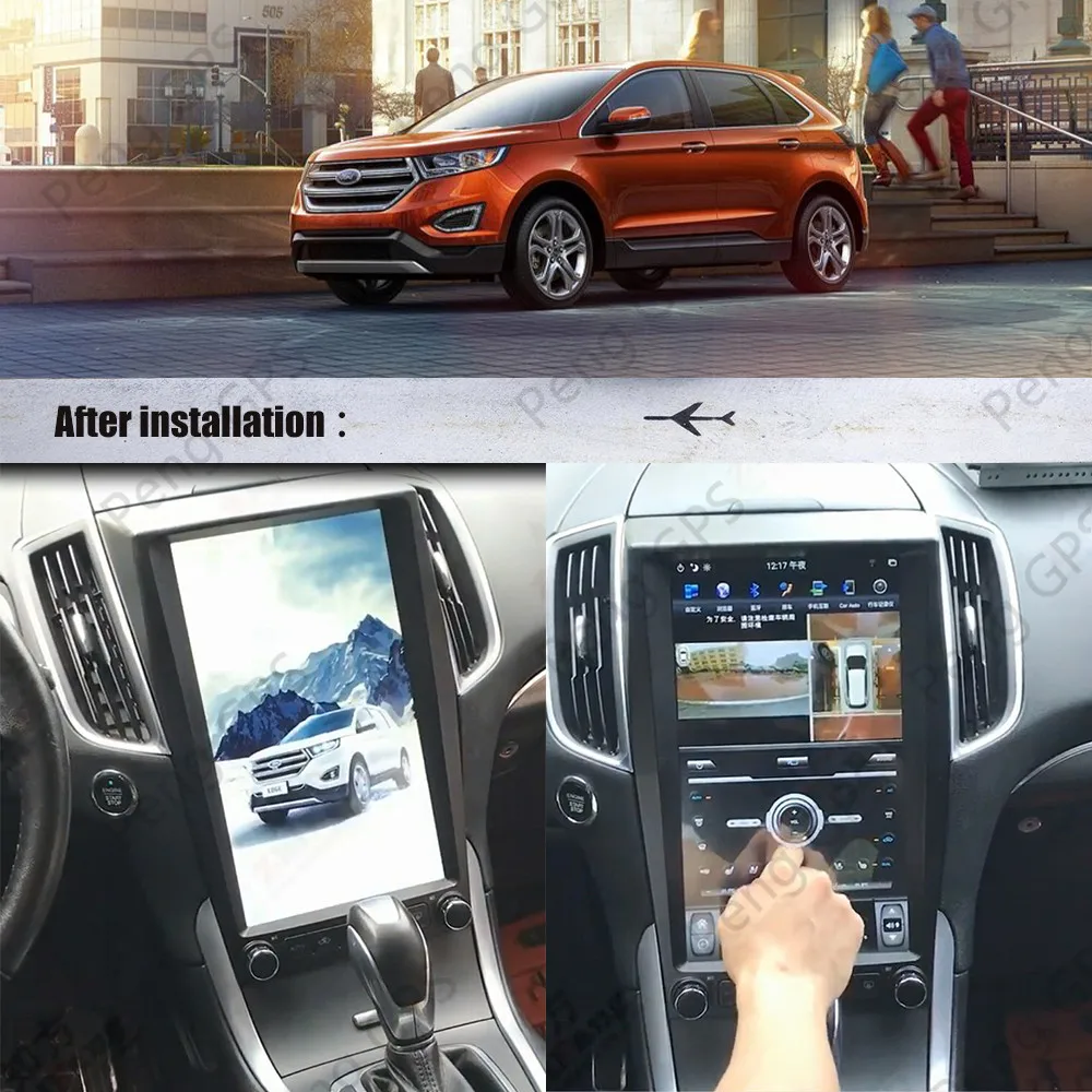 For Ford Edge S-max Mk2 2015-2018 Android Car Radio Stereo Multimedia Player Autoradio Audio 13.6 Inches Gps Navi Head Unit BT