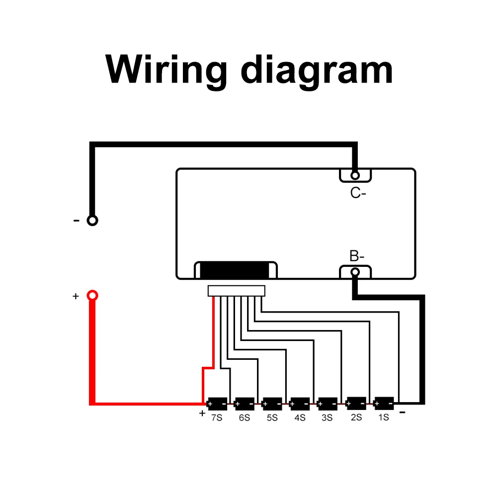 QUCC 29.4V 24V 7S BMS 15A 20A 30A 40A 60A 100A 120A zbalansowane 3.7V 18650 płyta zabezpieczająca baterię litową do elektronarzędzia zabawek