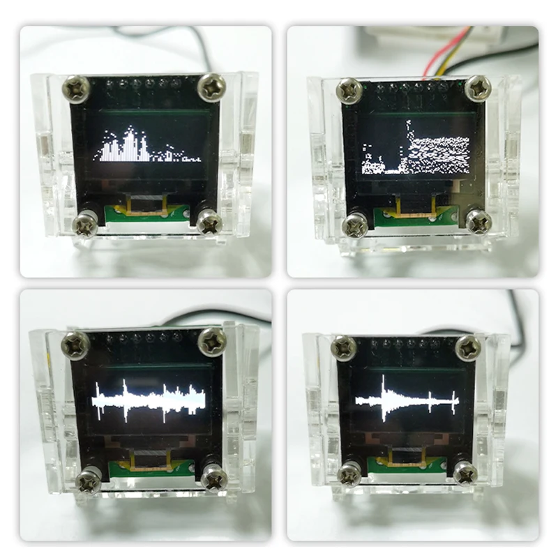 

Mini 0.96 Inch OLED Music Spectrum Display Analyzer MP3 PC Amplifier Audio Level Indicator Rhythm VU METER