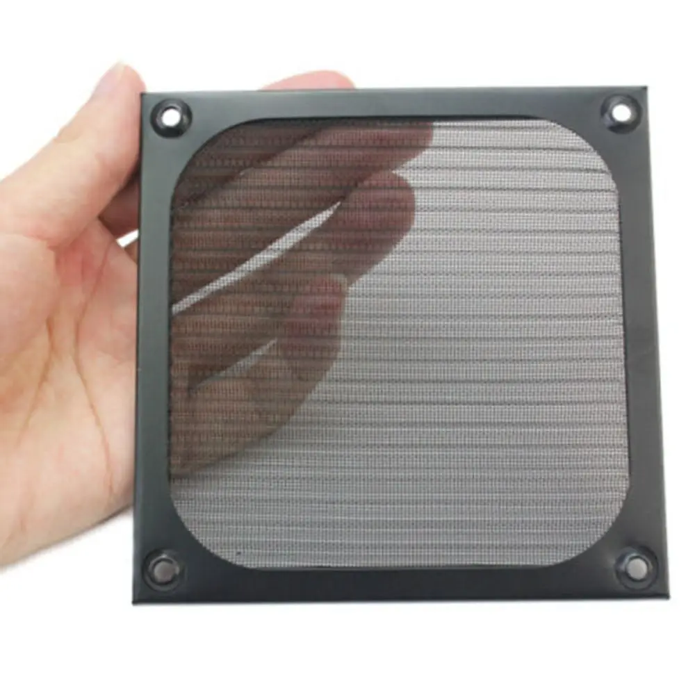 12CM Computer Fan Cooling Dustproof Dust Filter Shield Case Cleaner PC Protector Grill Guard Aluminum Fan Dust-Proof Net Cover