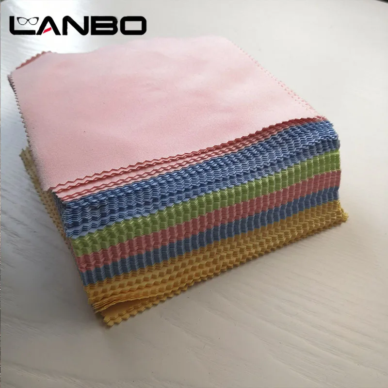 100 stücke Brillen Tuch Mikrofaser Reiniger Tücher Reinigung Gläser Objektiv Kleidung Brillen Tuch Brillen Zubehör – Detail 4