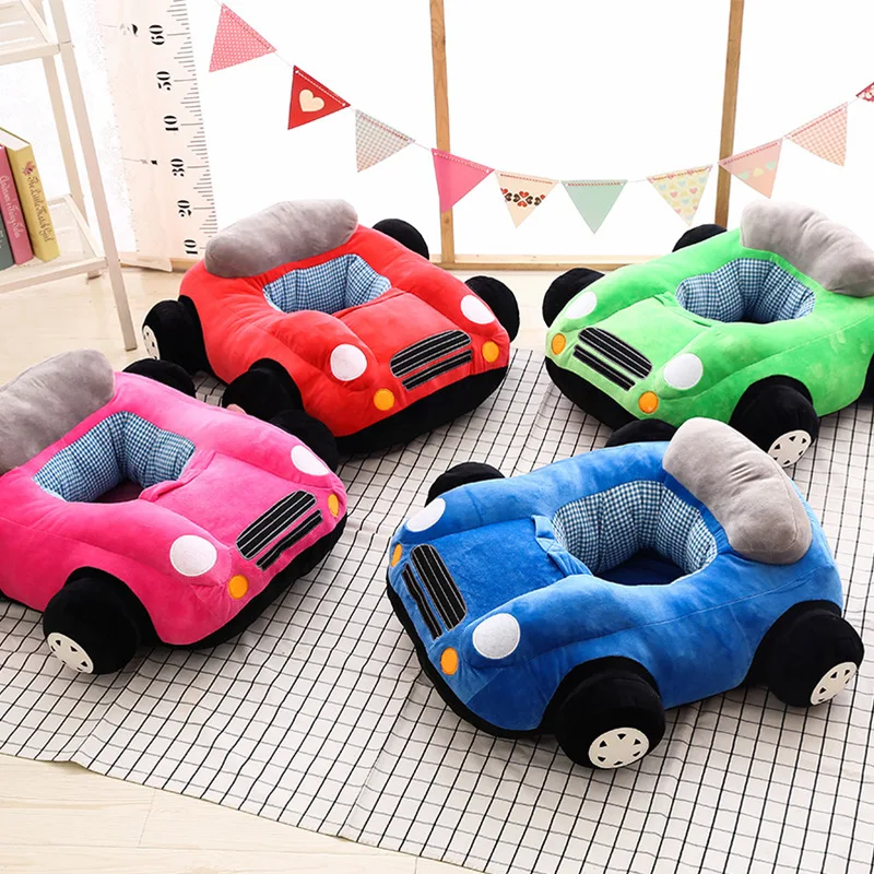 (Solo la copertura) sedili di supporto in peluche per bambini divano per auto sedia per cartoni animati per bambini giocattolo per seggiolino per bambini