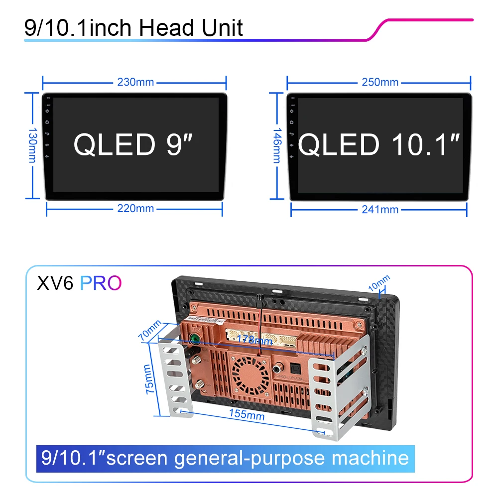 XIMA XV6Pro 8Core 5G WIFI Android auto 2 Din Radio Carplay gps Car radio Multimedia stereo For VW Nissan Hyundai Kia toyota Ford